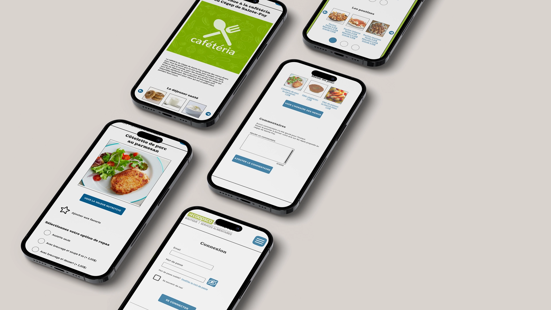 Image de Application mobile de la caf&eacute;t&eacute;ria du C&eacute;gep de Sainte-Foy