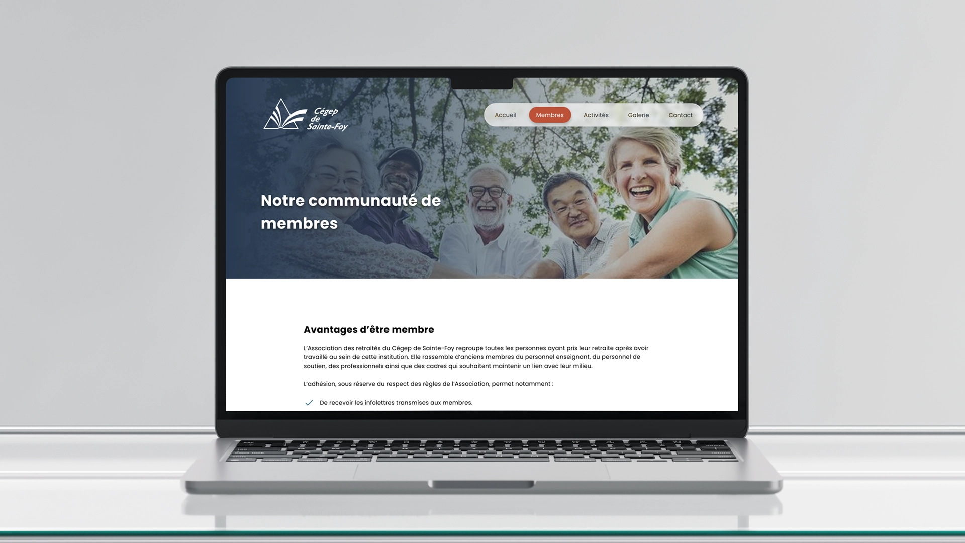 Image de Site de l'association des retrait&eacute;sdu c&eacute;gep de sainte foy